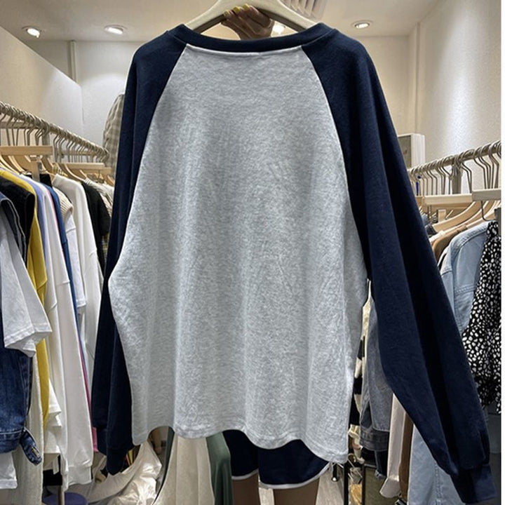 Femme Casual Grafik Langærmet T-shirt Stilla