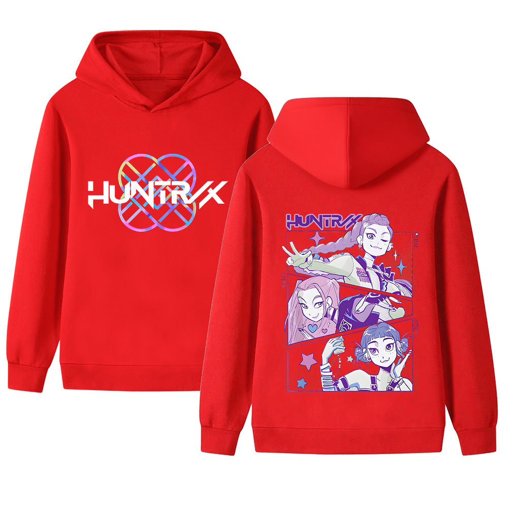 Kvinders hoodie med unikt anime design og behagelig pasform Skovae