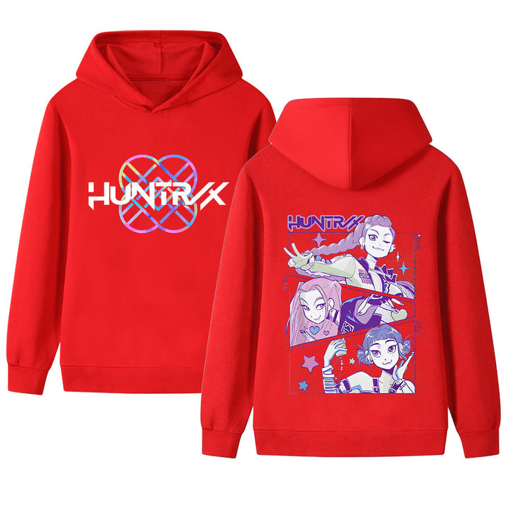 Kvinders hoodie med unikt anime design og behagelig pasform Skovae