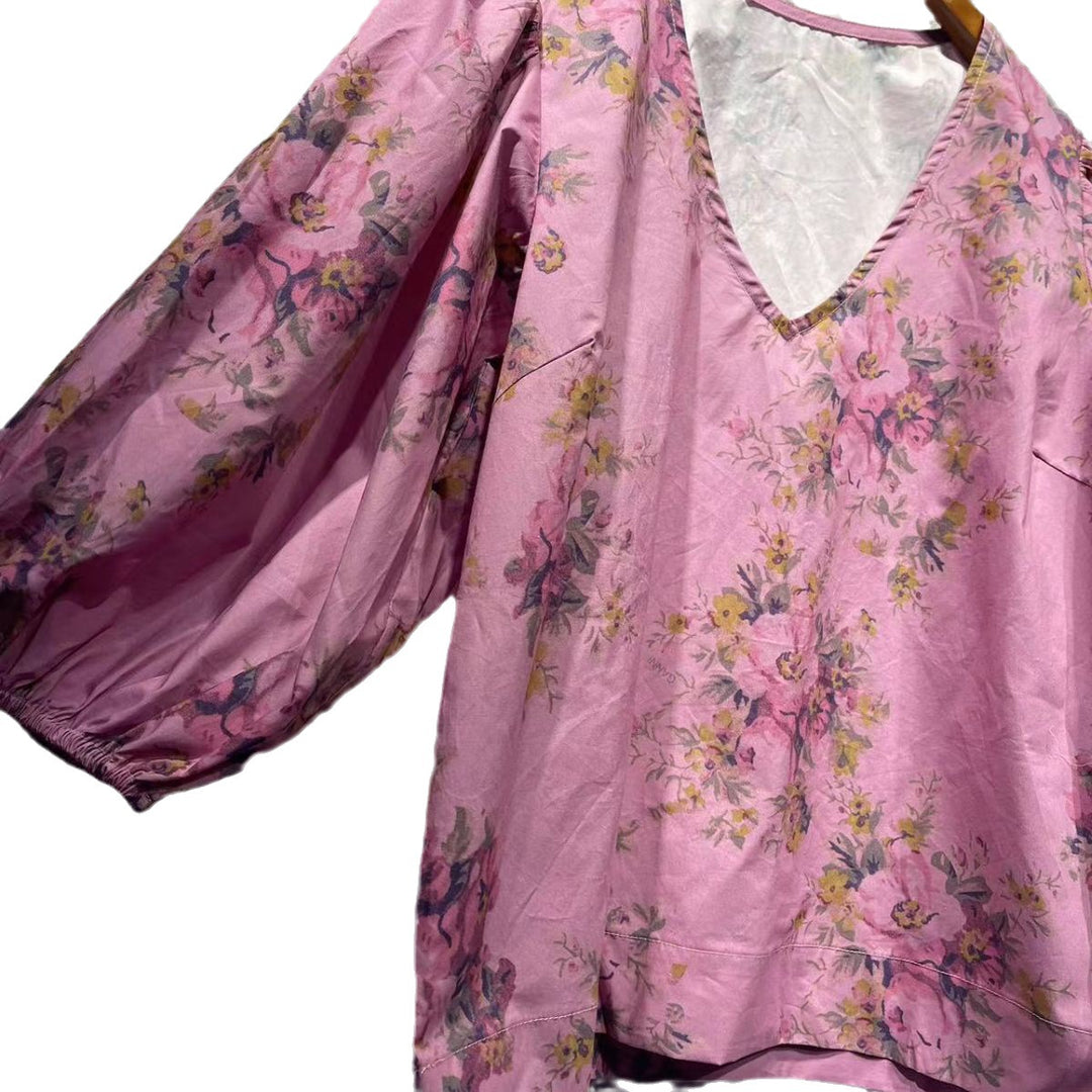 Dame Sporty Shorts med blomsterprint og elastisk talje Stilla