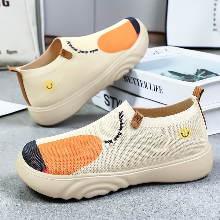 Dame Fritid Slip-On Sko med unikt design og åndbart overmateriale Stilla