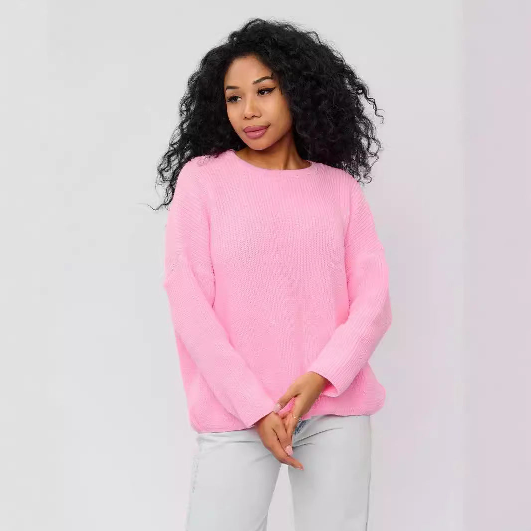 Dame Grovstrik Pullover Stilla