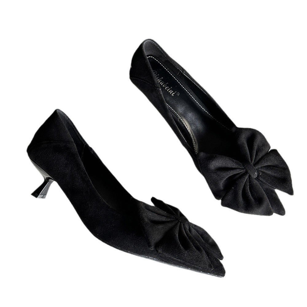 Dame elegante Sling-Pumps med moderigtigt sløjfedesign Stilla