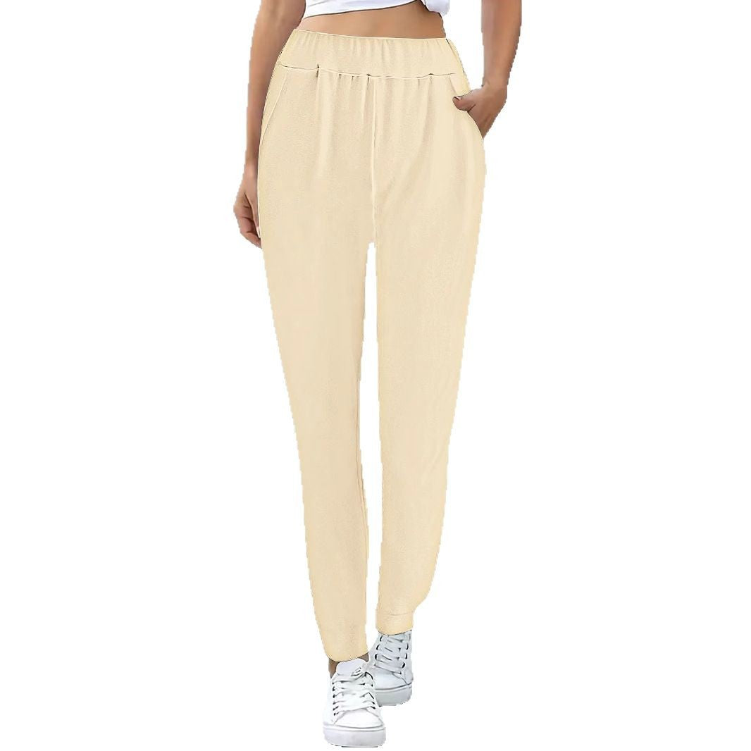 Dame Sporty Joggingbukser med elastisk linning og praktiske lommer Stilla