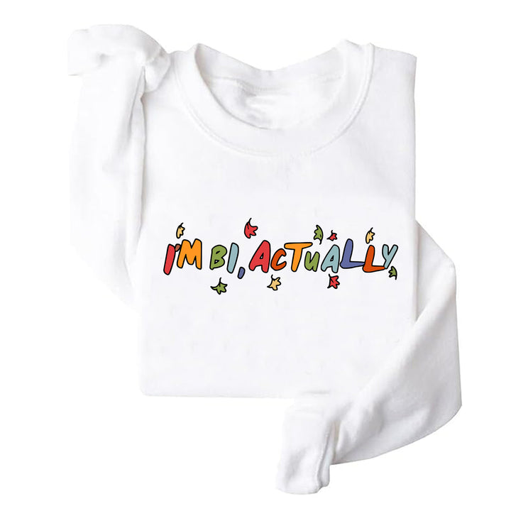 Kvinders sweater med kreativt print og afslappet snit Stilla