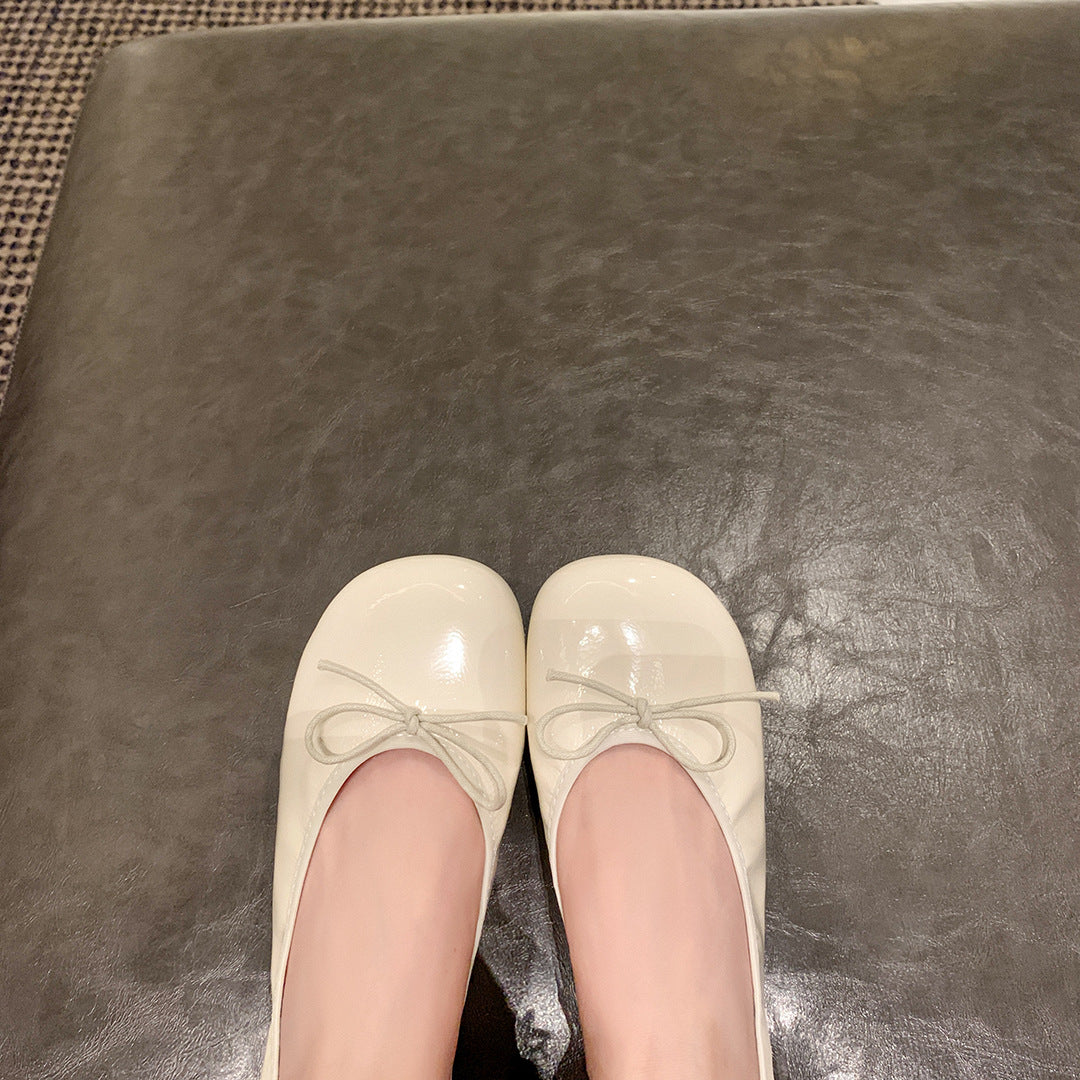 Dame ballerina sko med moderne sløjfedetail Stilla