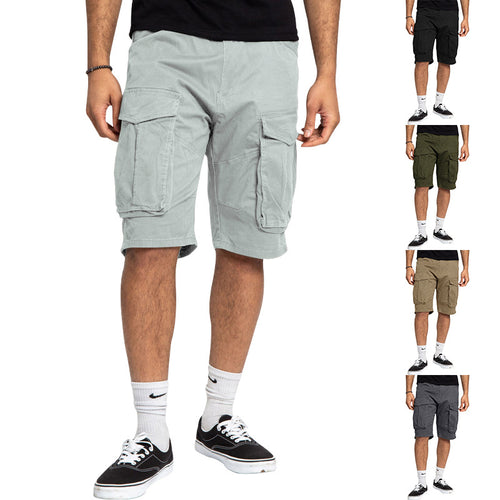 Herrer nan robuste Cargoshorts med store klaplommer og løs pasform Skovae