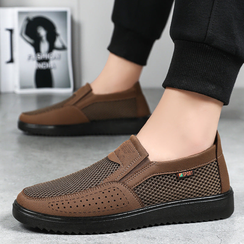 Herrer Letteste Slip-On Sneakers med åndbart Mesh-Obermateriale og dæmpende sål Stilla