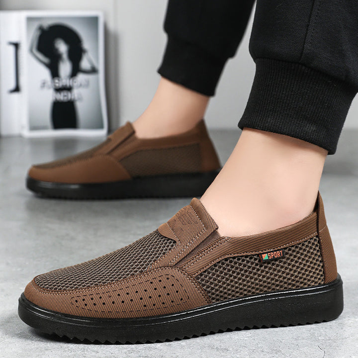 Herrer Letteste Slip-On Sneakers med åndbart Mesh-Obermateriale og dæmpende sål Stilla