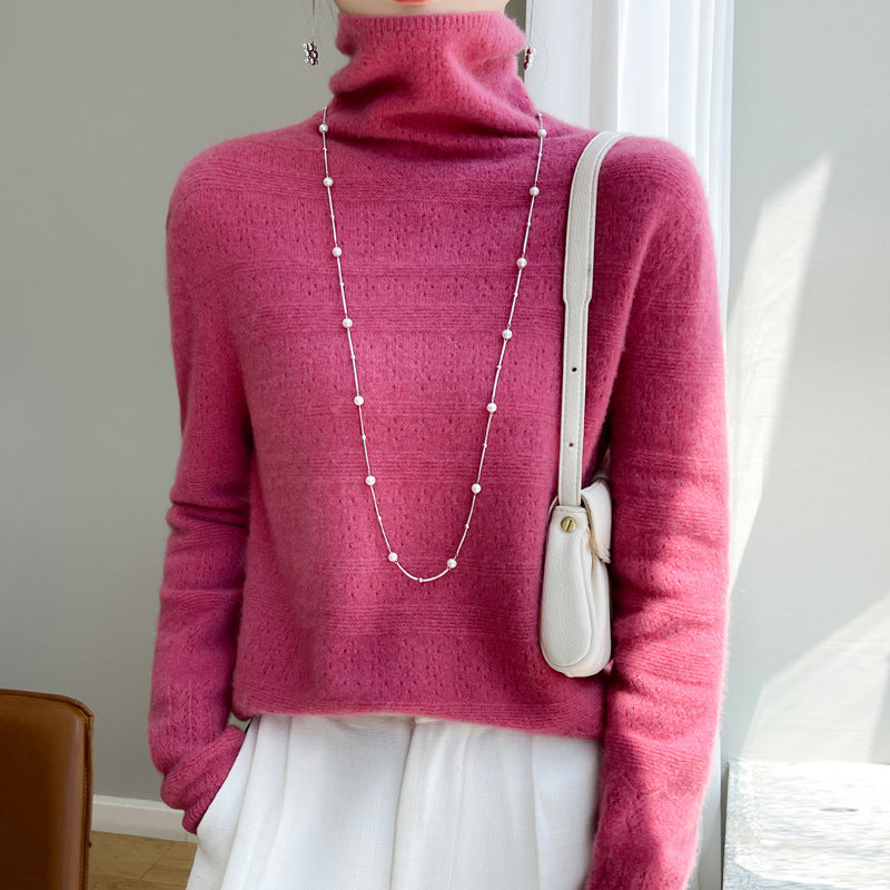 Stilla | Rullekrave sweater Blød strik sweater Langærmet design