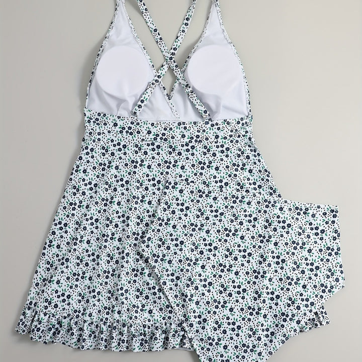 Dame Strandkjole med floralt design Skovae