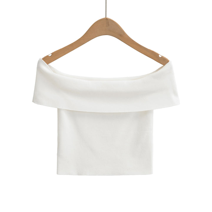 Dame Off-Shoulder Top med elegant buekrave og afslappet snit Stilla