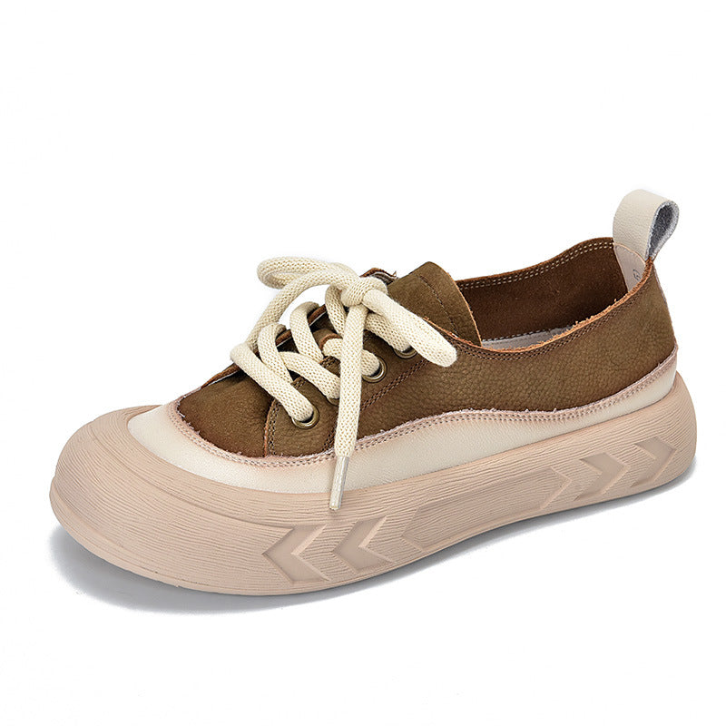 Dame Mode Snøre-Sneakers med behagelig Plateau-Sål og slidstærkt Overmateriale Stilla