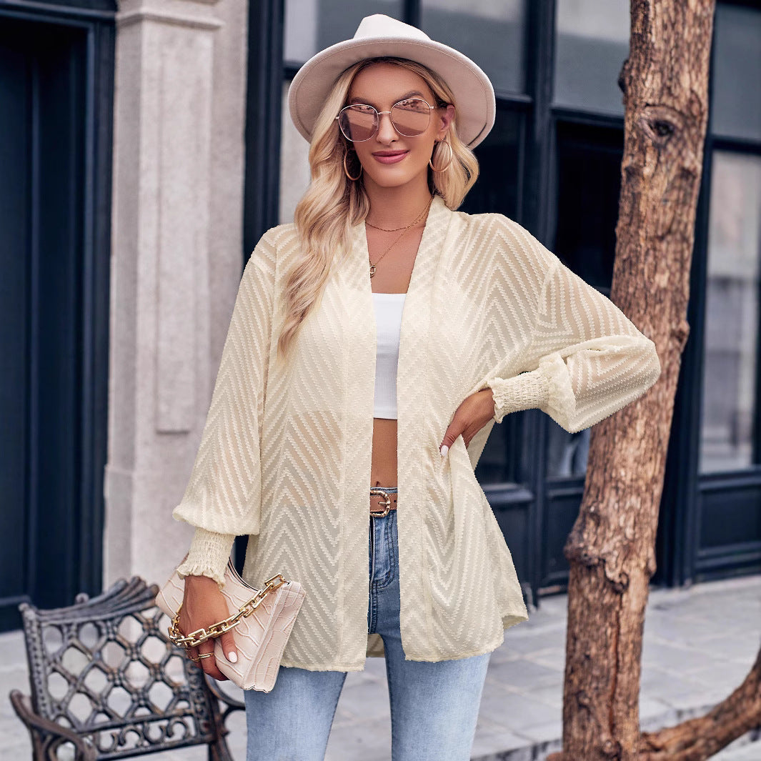Dame let gennemsigtig Kimono Stilla