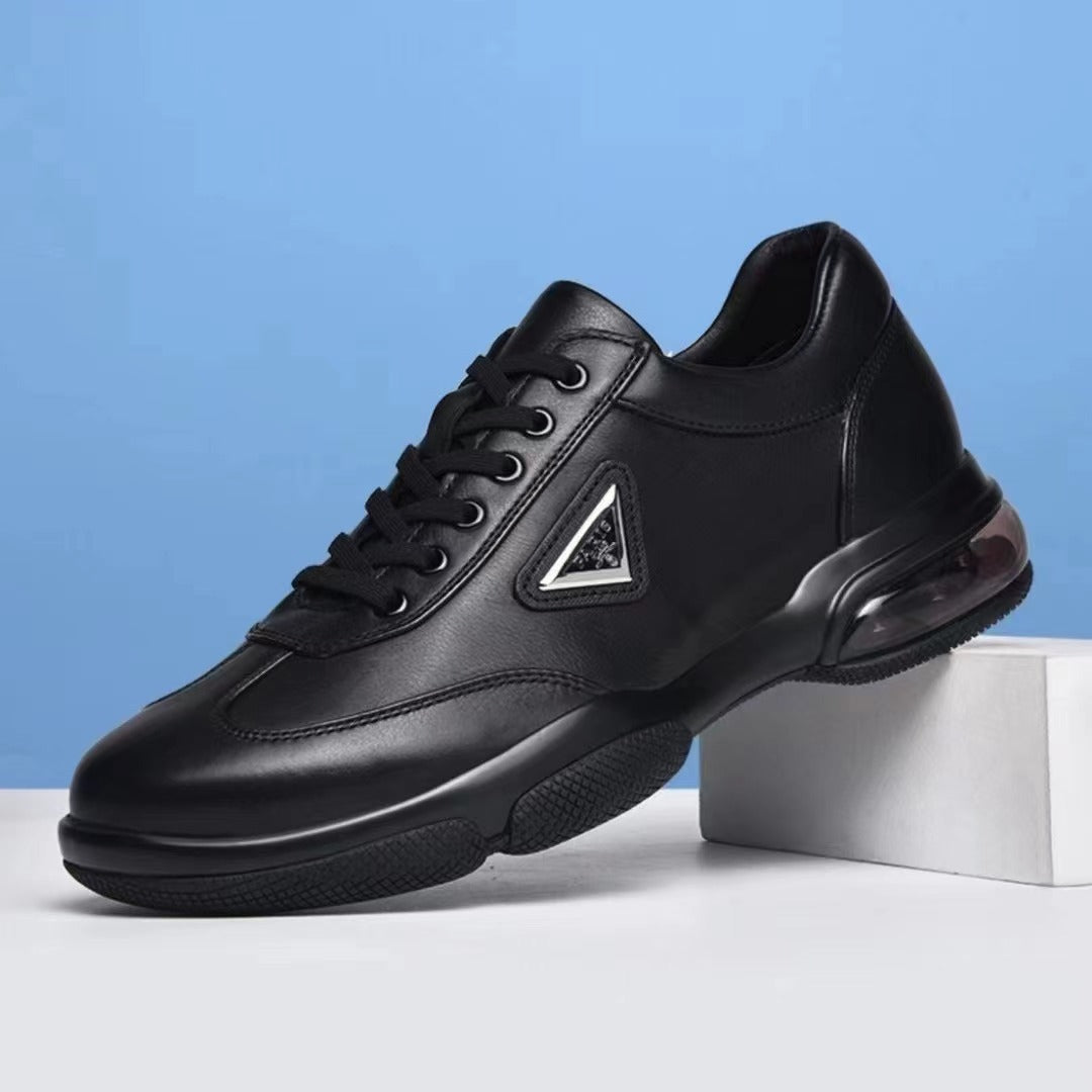 Vidunderlige afslappede vævede læder-sneakers Stilla