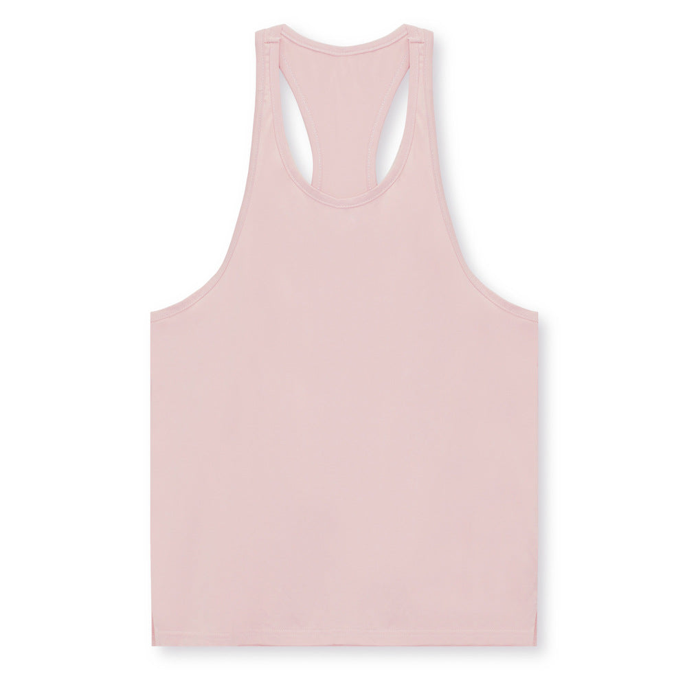 Herrer Sportligt Muskelshirt med Racerback-design Stilla