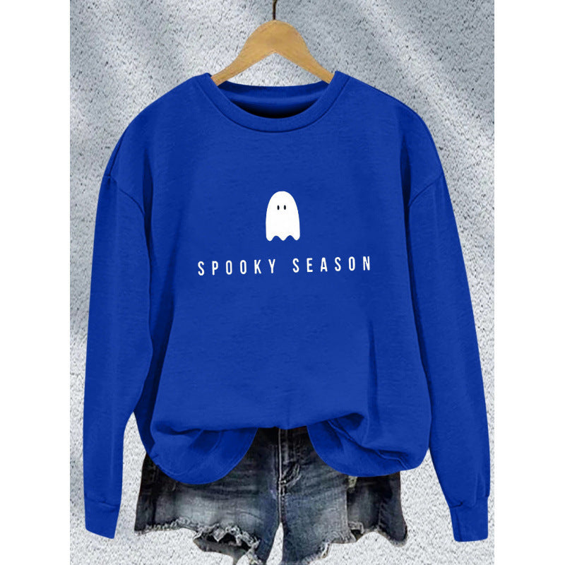 Kvinders sweatshirt med afslappet uhyggeligt design og blødt indvendigt fleece Skovae