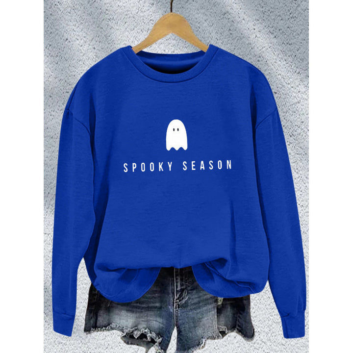 Kvinders sweatshirt med afslappet uhyggeligt design og blødt indvendigt fleece Skovae