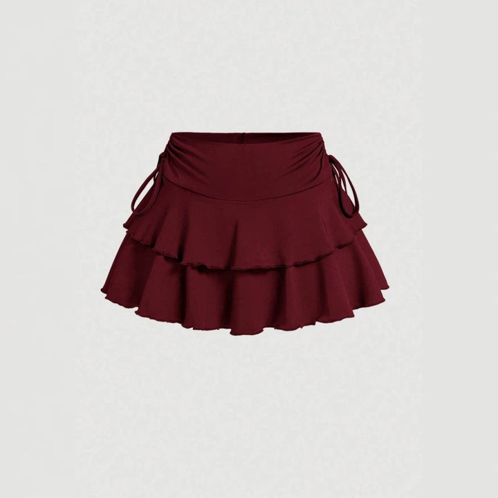 Dame Sporty Skirt med Rüschen og justerbar talje Skovae