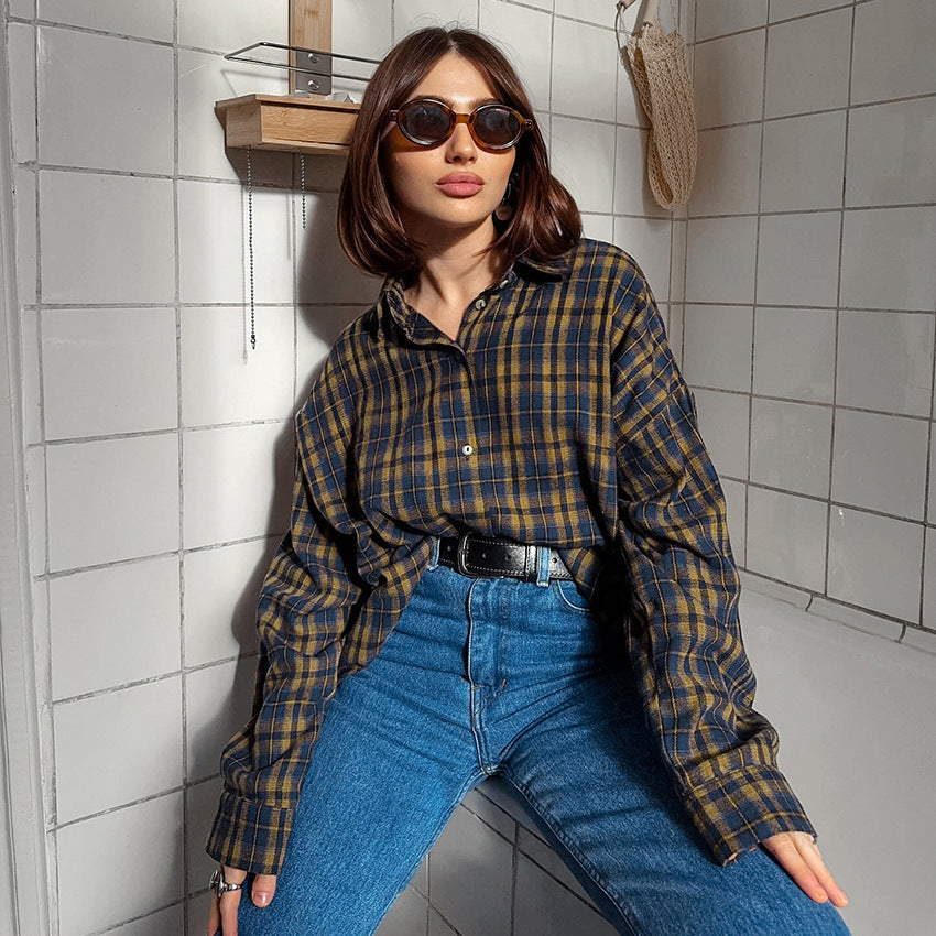 Damerternet Oversized-Skorte Bluse Stilla