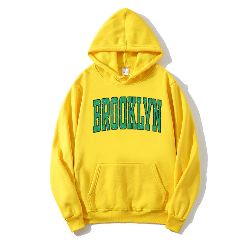 Kvinders hoodie med afslappet Brooklyn print Skovae