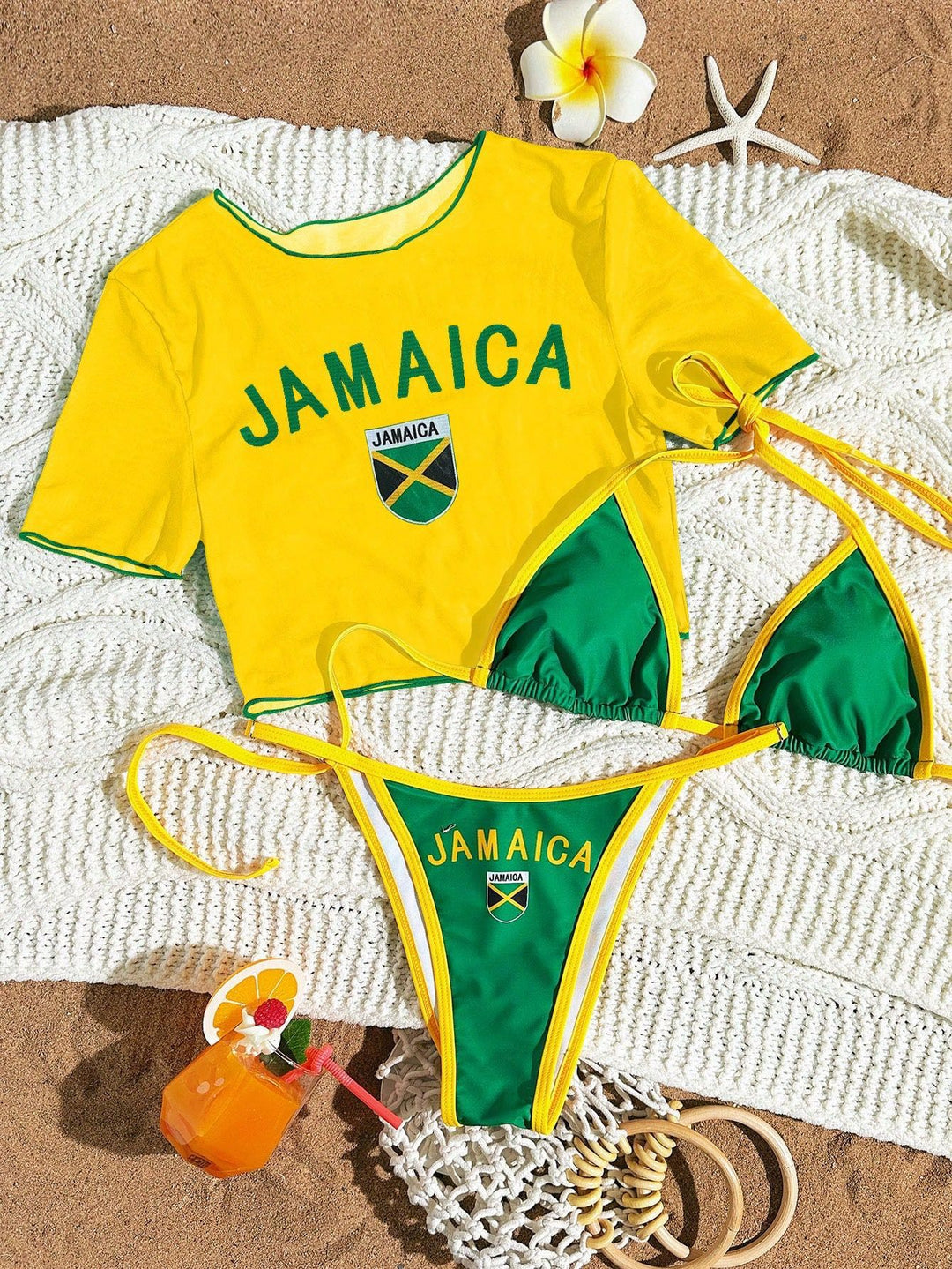 Dame Sporty Bikini med gennemsigtig top Skovae