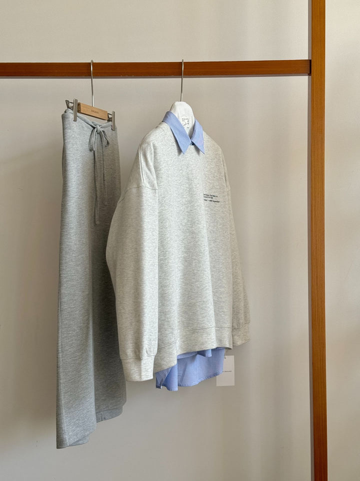 Dame hyggelig sweatshirt med blomstret print og afslappet snit Stilla