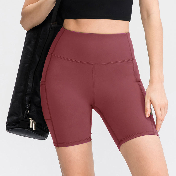 Dame Sportliche Højt Skårne Shorts Stilla