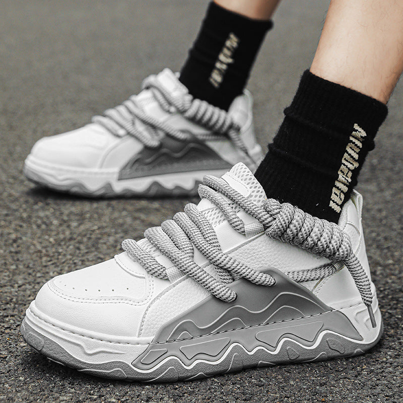 Femme Dual-Tone Chunky Sneakers med Texturerede Sål Stilla
