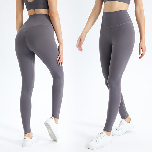 Dame højtaljede fitness leggings lavet af ultra-elastisk materiale med innovativ fugtregulering Stilla