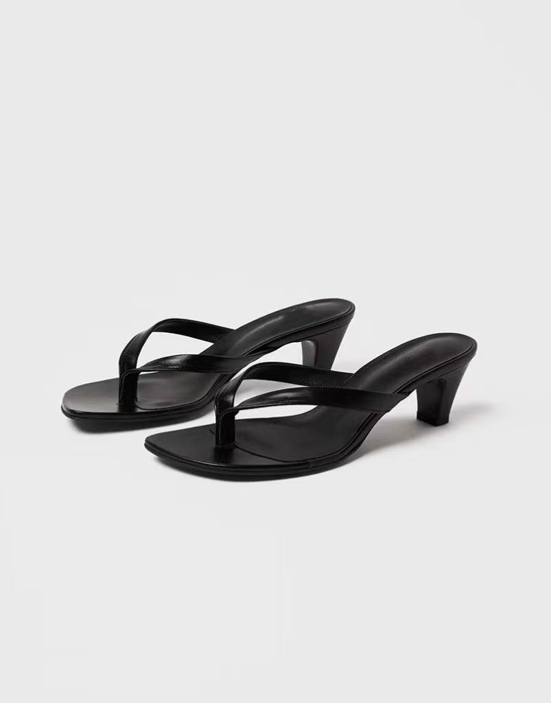Femme High-Heel Thong Slide Sandaler Stilla