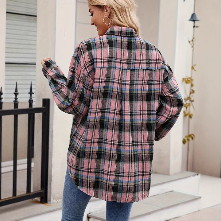 Dame casual ternet bluse med knude lukning Stilla