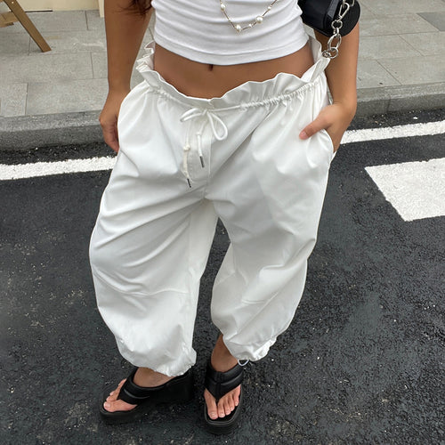 Dame Sporty Relaxed-Fit Joggingbukser med justerbar talje Skovae