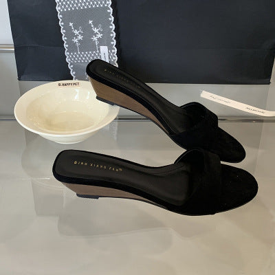 Dame komfortable Wedge-sandaler med bred rem Stilla