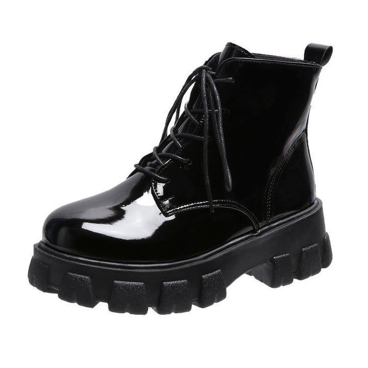 Dame Trendy Snørestøvler med robust Gummisål og moderigtigt Design Stilla