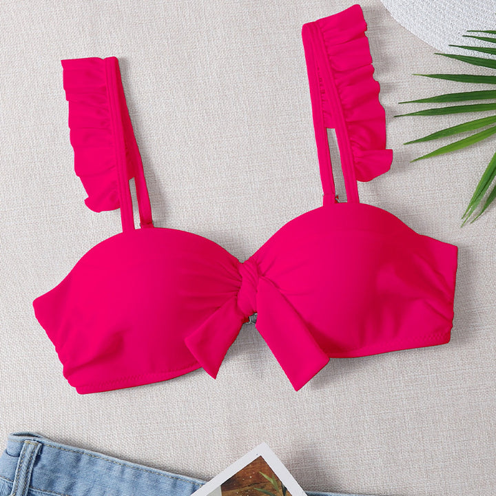 Dame bikini top i trendy knude-design Skovae