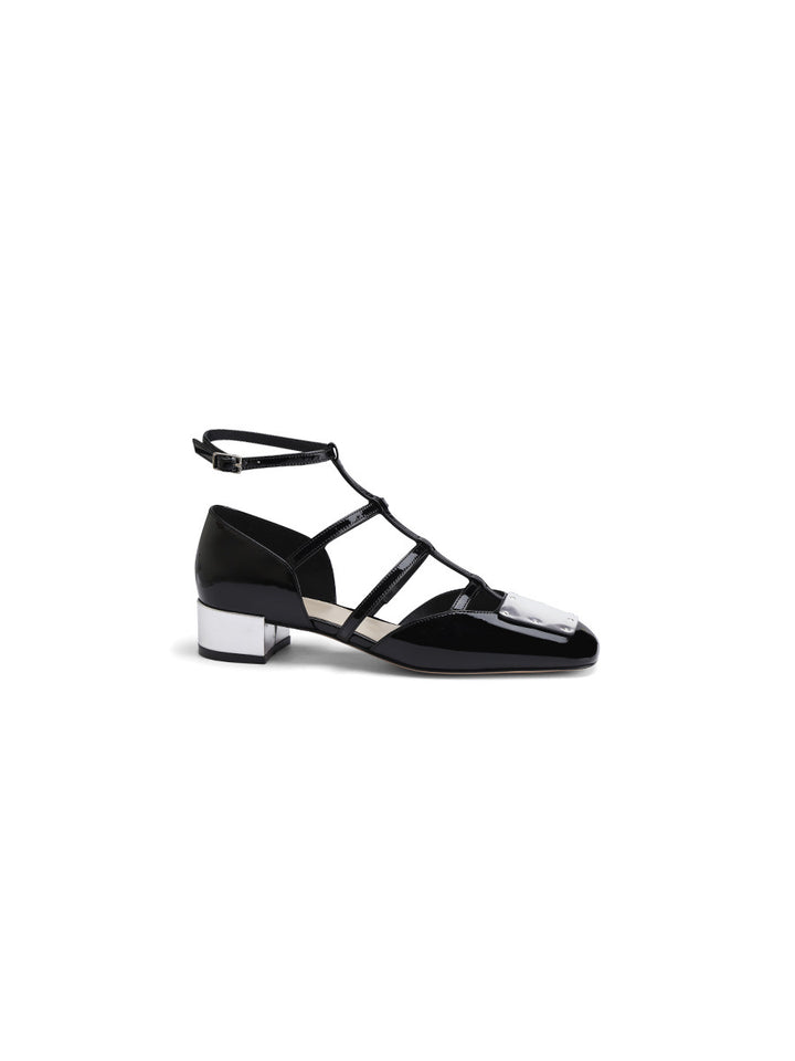 Dame elegante Sling-sko med specielt rem-design og moderigtig hæl Stilla
