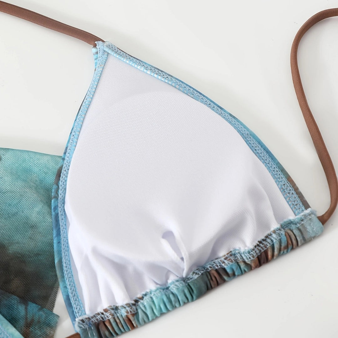 Dame strandkjole og bikini-sæt Skovae