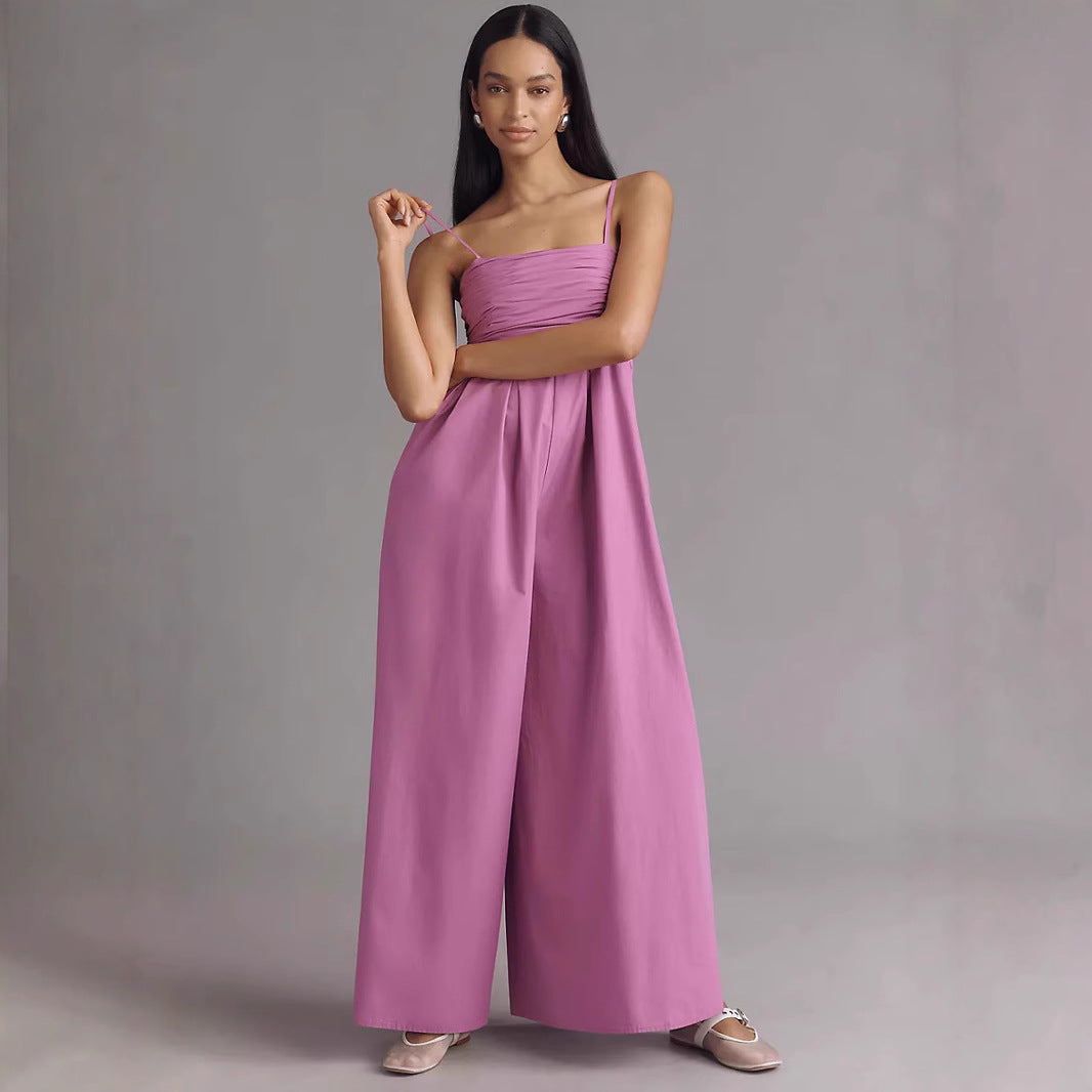 Kvinder Elegant Blomster Maxi Overall Stilla