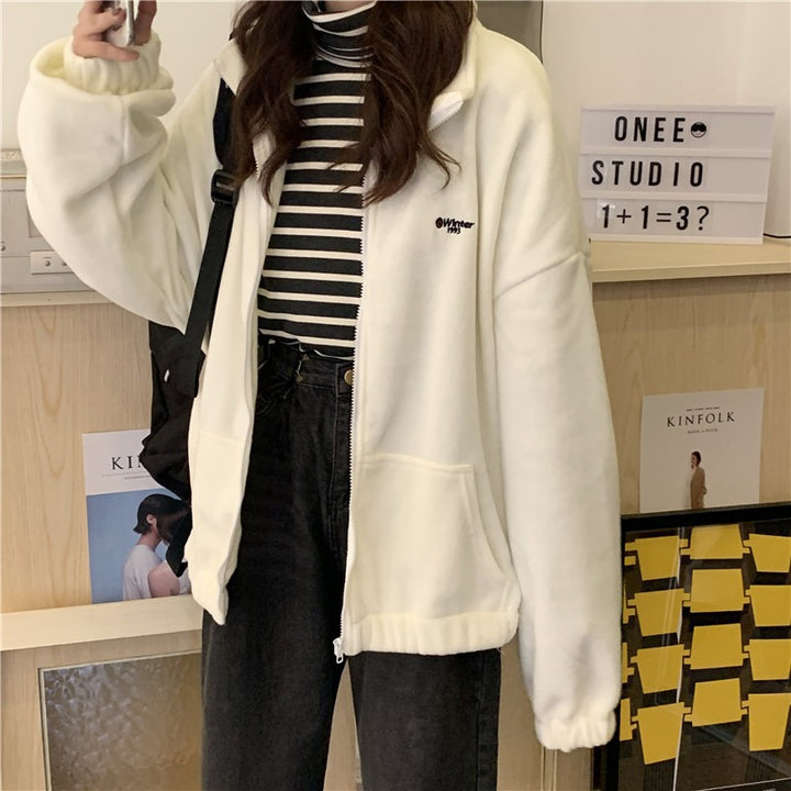 Femme Cozy Fleece Zip-Up Jakke Stilla