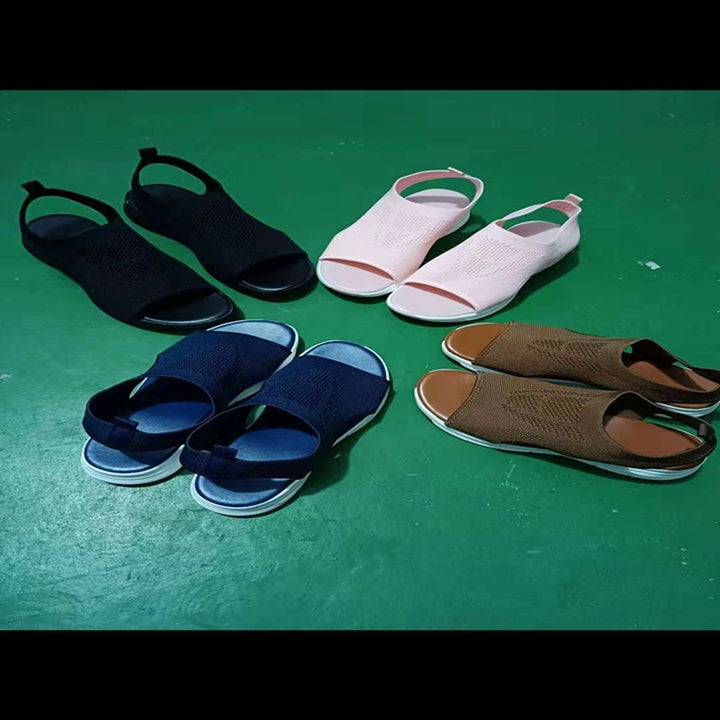 Dame Komfortable Sandaler med åndbart mesh-overdel og blød sål Stilla