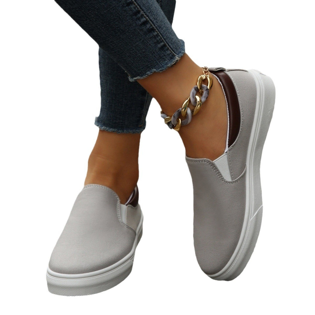 Dame Slip-On Sneakers med elastisk indlæg og skridsikker sål Stilla