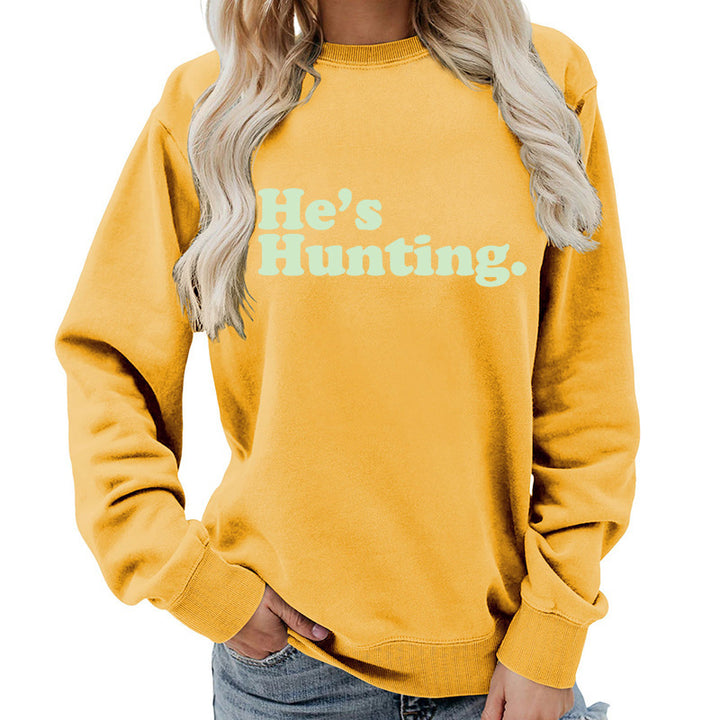 Kvinders sweatshirt med moderne skrift og afslappet snit Stilla
