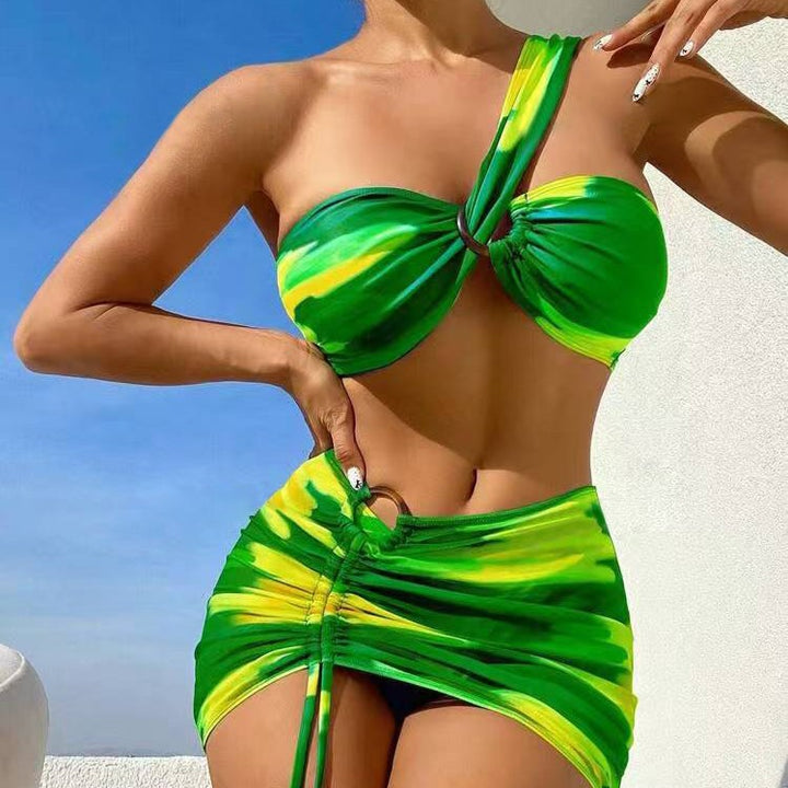 Dame Blomster Twist-Front Bikini Sæt Stilla