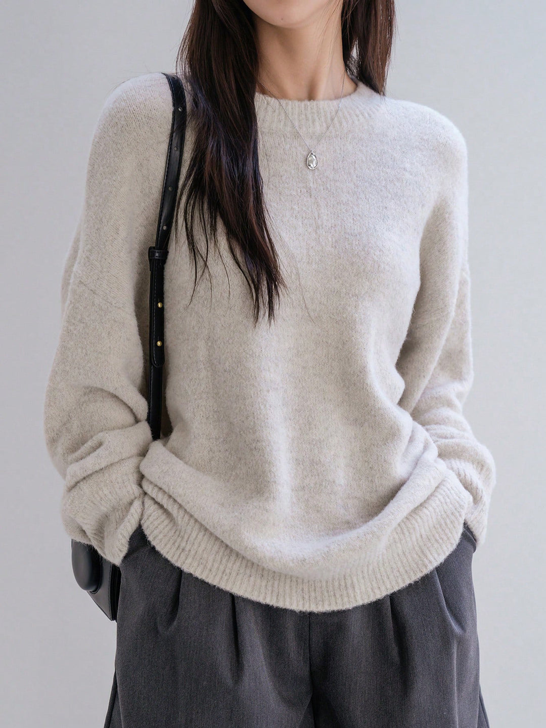 Kvinder Casual Sweater med blødt tekstureret materiale og elegant snit Stilla