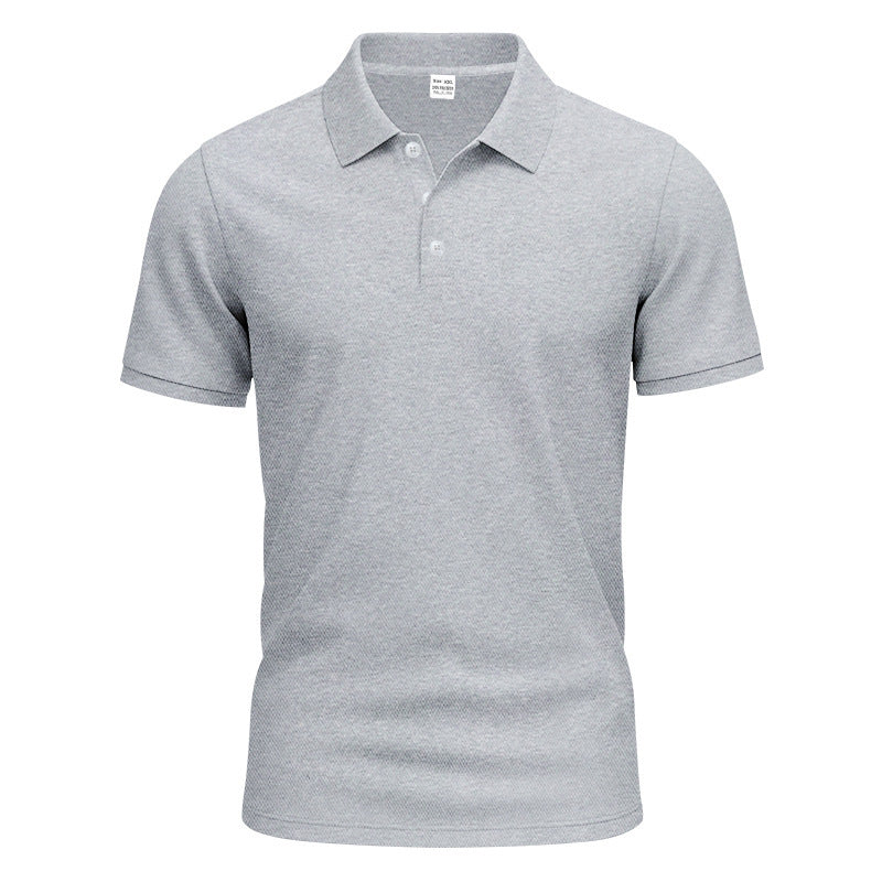 Herrer nan åndbart Piqué polo shirt kortærmet med knaplukning Skovae