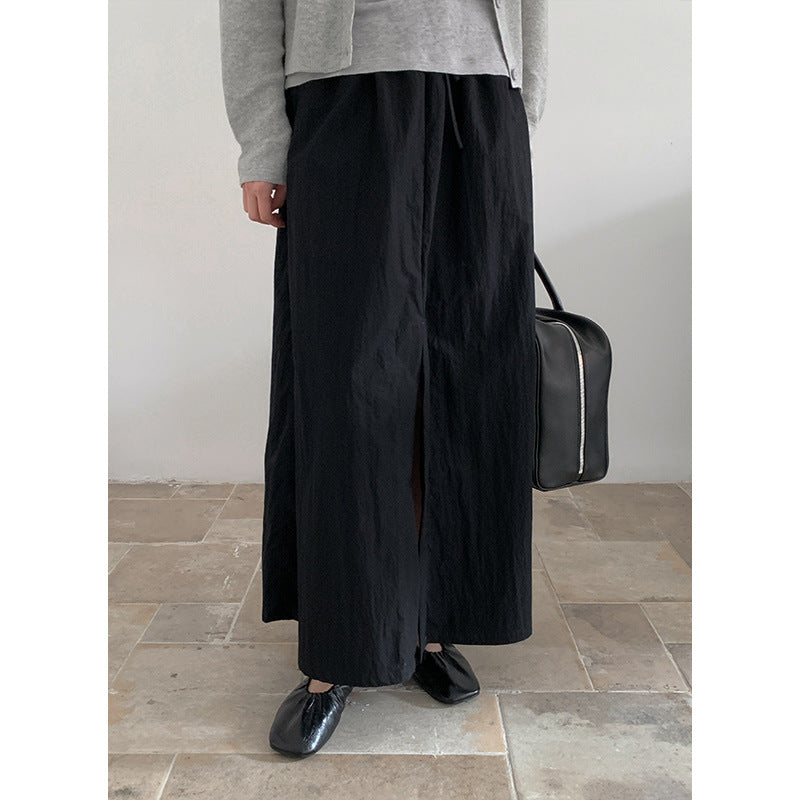 Dame bred Culotte-bukser lavet af åndbart materiale med elastisk talje og praktiske sidelommer Stilla