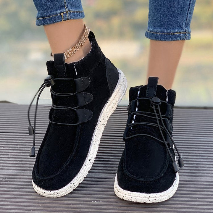 Dame sneakers med elastisk snørresystem og skridsikker sål Stilla