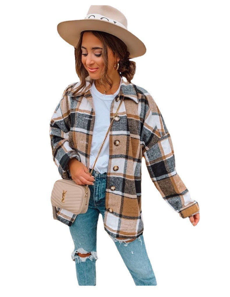 Dame oversized ternet bluse Stilla