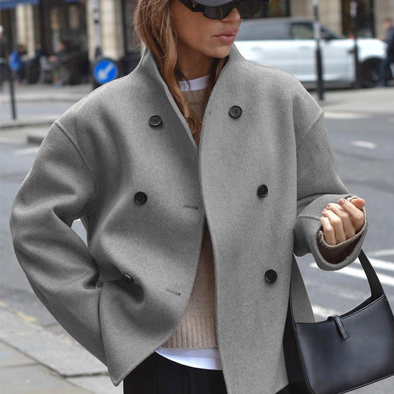 Stilla | Oversized modejakke med knaplukning